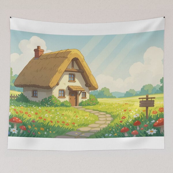 Item preview, Whimsical Wildflower Cottage designed and sold by xArchGoDx.