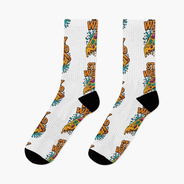 Item preview, Stay Weird Cosmic Pizza – Fun Trippy Space Slice Graphic designed and sold by BloomOfDesign.