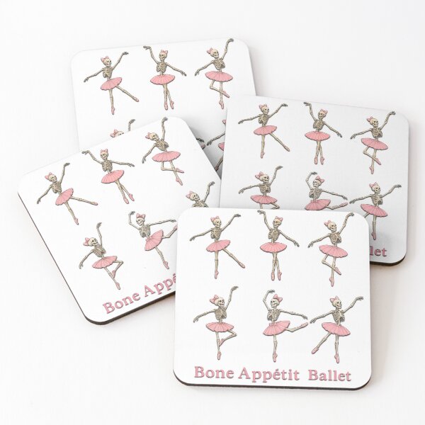 Item preview, Bone Appétit Ballet – Cute Skeleton Ballerina Dance Design designed and sold by LunaSpellStudio.