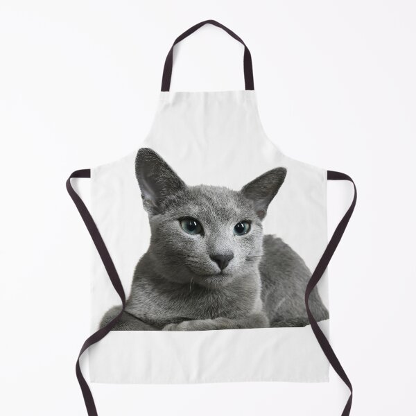 Item preview, Elegant Russian Blue Cat Sticker – Cute Green-Eyed Kitty Art for Cat Lovers designed and sold by SilverBlueCat.