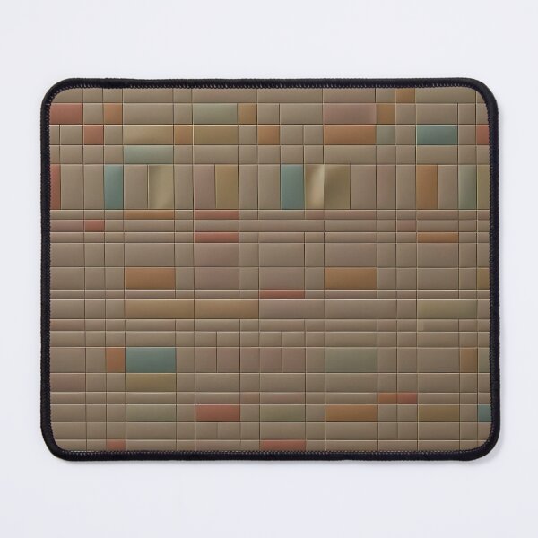 Item preview, Earth Tones inspired minimalistic design, Sparse Rectangular Colored Tiles on Beige Background designed and sold by Digital-Davinci.