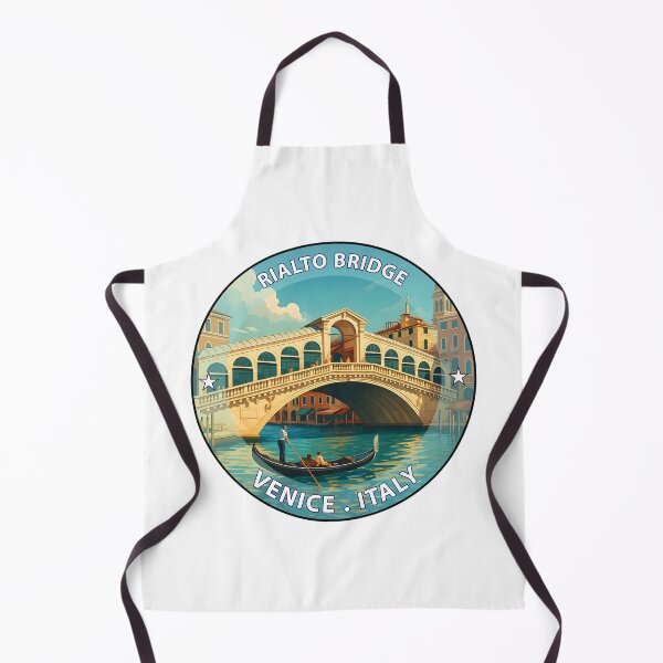 Item preview, Rialto Bridge Venice Italy - Iconic Landmark Travel vacation destination souvenir art stamp designed and sold by inkNext.