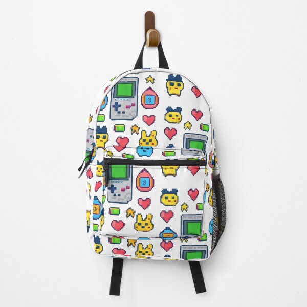 Item preview, Retro 90s Pixel Art Print | Vintage GameBoy & Tamagotchi Style designed and sold by Custom-Arts-AI.