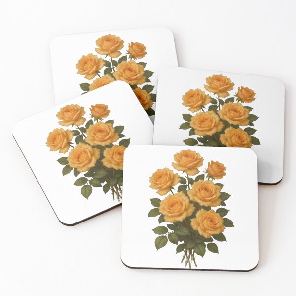 Item preview, Tea Roses Bouquet – Elegant Floral Artwork | Romantic Botanical Illustration designed and sold by ilkami.