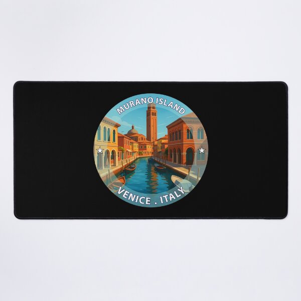 Item preview, Murano Island Venice Italy - Iconic Landmark Travel vacation destination souvenir art stamp designed and sold by inkNext.
