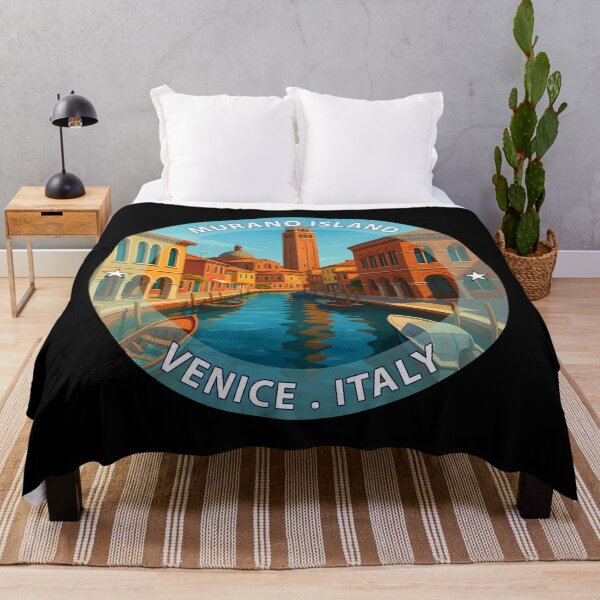 Item preview, Murano Island Venice Italy - Iconic Landmark Travel vacation destination souvenir art stamp designed and sold by inkNext.