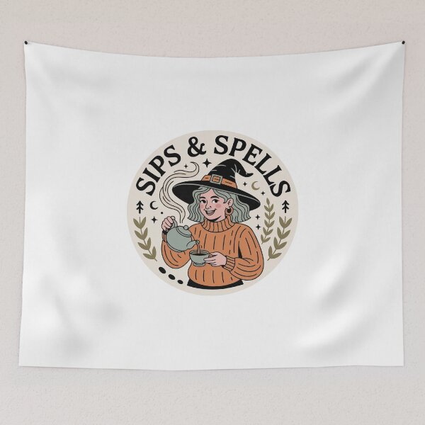 Item preview, Sips & Spells — Cozy Cottage Witch Tea & Books designed and sold by MagicWander.