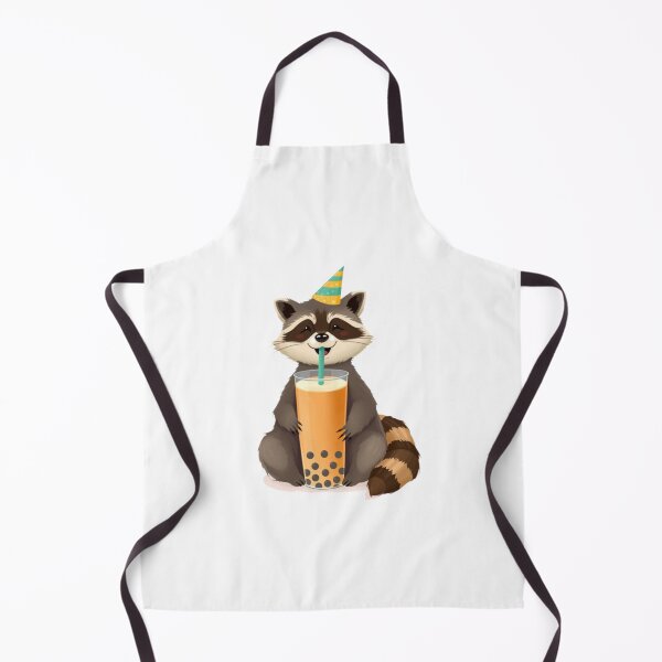 Item preview, Raccoon Boba tea milktea Party Hat happy birthday kawaii gift funny christmas happy designed and sold by CheeseBlueprint.