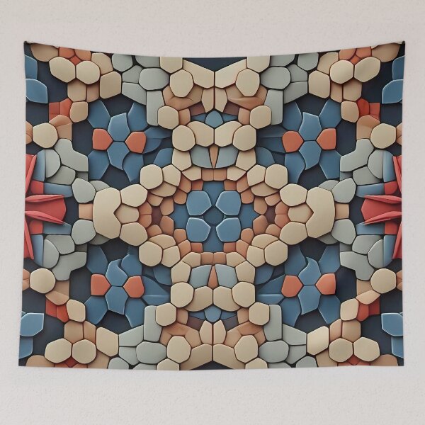 Item preview, Shell Scales Macaroon Inspired Irregular Hexagonal Tiles  designed and sold by Digital-Davinci.