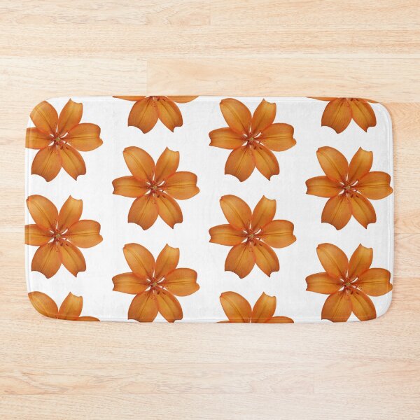 Item preview, orange lily flower sticker designed and sold by inainart.