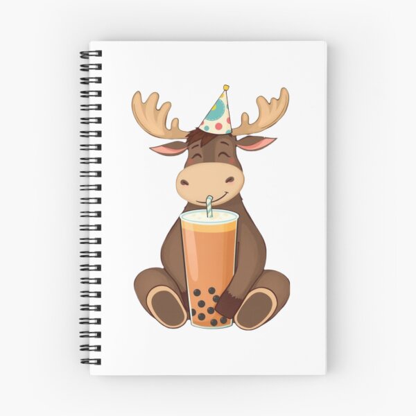 Item preview, Moose  Boba tea milktea Party Hat happy birthday kawaii gift funny christmas happy designed and sold by CheeseBlueprint.