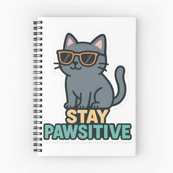 Item preview, Cat – Stay Pawsitive designed and sold by CrazyMop_.