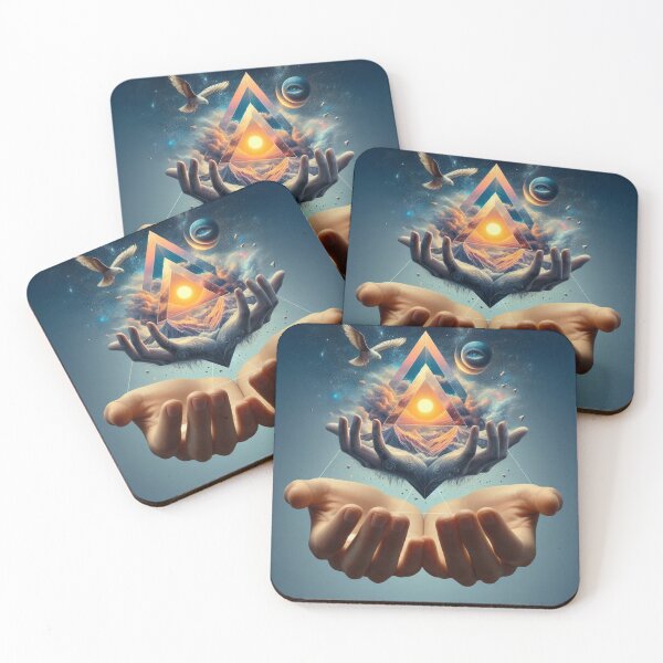 Item preview, Hands of Surrealism – Abstract Triangle Illustration designed and sold by ashokreddy343.