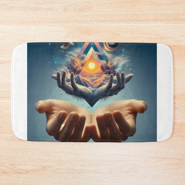 Item preview, Hands of Surrealism – Abstract Triangle Illustration designed and sold by ashokreddy343.
