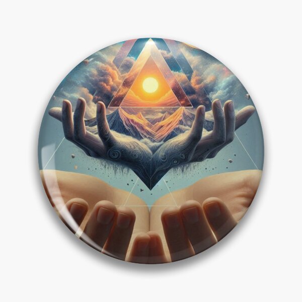 Item preview, Hands of Surrealism – Abstract Triangle Illustration designed and sold by ashokreddy343.
