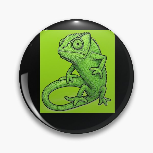 Item preview, Leon The Green Chameleon blending in designed and sold by DesignsMjB.