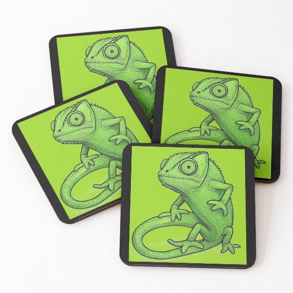 Item preview, Leon The Green Chameleon blending in designed and sold by DesignsMjB.
