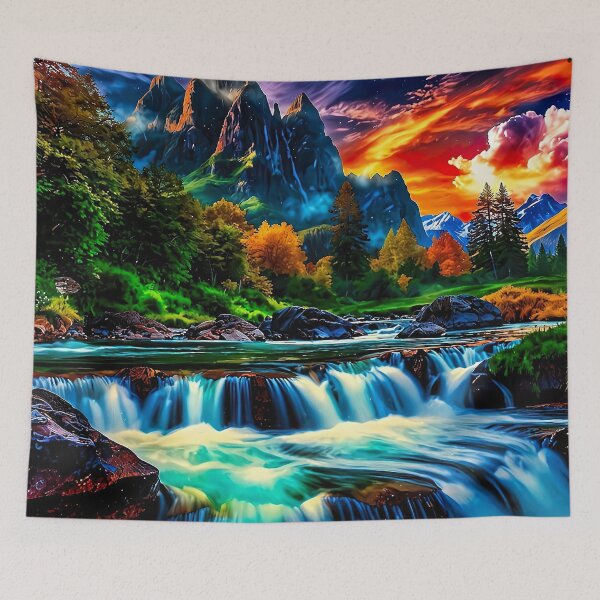Item preview, The Twilight Waterfall designed and sold by PixelParadies.