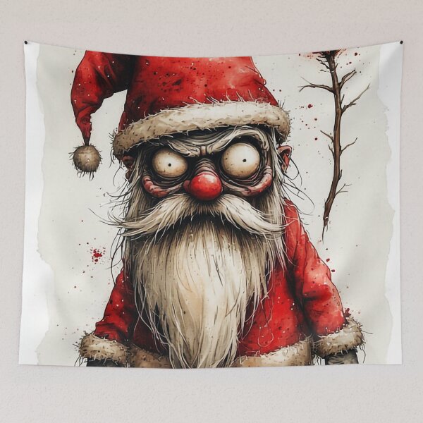 Item preview, Creepy Santa Claus – Horror Christmas Nightmare designed and sold by aventi24.