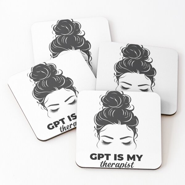 Item preview, GPT Is My Therapist – Humorous AI and Self-Care Illustration designed and sold by UniquePoster.