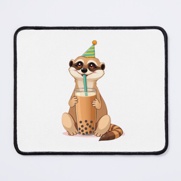 Item preview, Meerkat  Boba tea milktea Party Hat happy birthday kawaii gift funny christmas happy designed and sold by CheeseBlueprint.