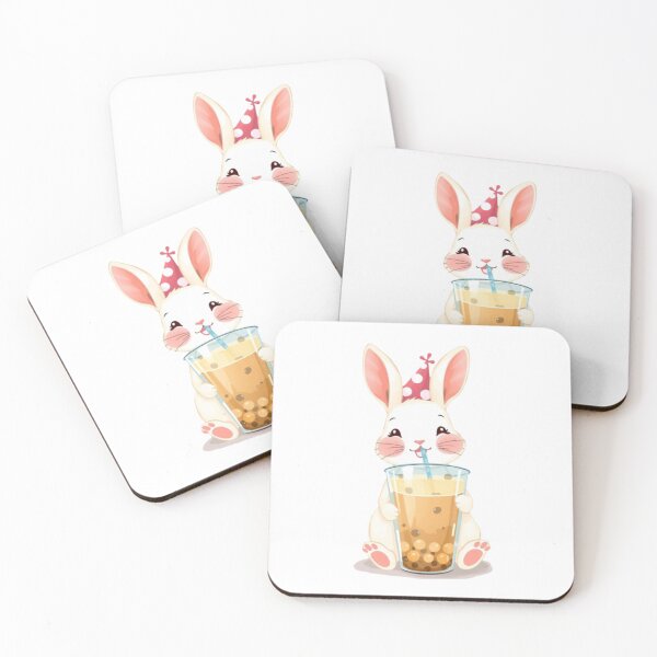 Item preview, Rabbit Boba tea milktea Party Hat happy birthday kawaii gift funny christmas happy designed and sold by CheeseBlueprint.