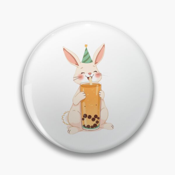 Item preview, Rabbit Boba tea milktea Party Hat happy birthday kawaii gift funny christmas happy designed and sold by CheeseBlueprint.