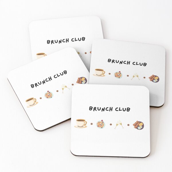 Item preview, Brunch Club – Coffee, Waffles, Prosecco & Breakfast Art designed and sold by UniquePoster.