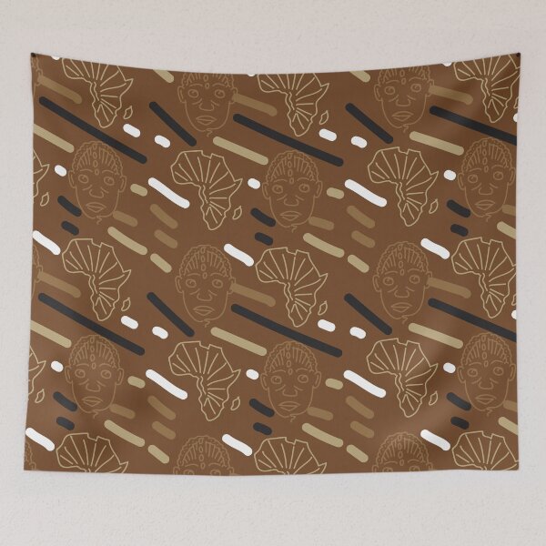 Item preview, African mask pattern designed and sold by Wolagno.