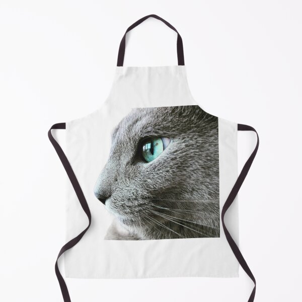 Item preview, Russian Blue Cat Sticker – Cute Grey Cat with Green Eyes designed and sold by SilverBlueCat.