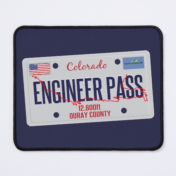 Item preview, Engineer Pass Ouray County Colorado 4x4 Motorcycle Sticker T-Shirt 01 designed and sold by OuterShellUK.
