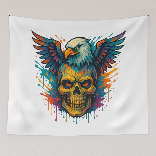 Item preview, Graffiti Skull Eagle Rider designed and sold by Maggrafi.