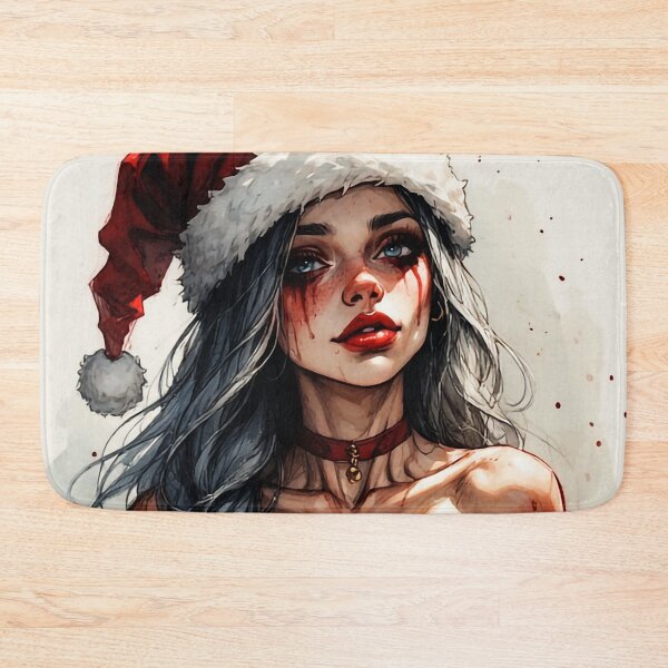 Item preview, Dark Sexy Santa – Horror Christmas Pin-Up designed and sold by aventi24.