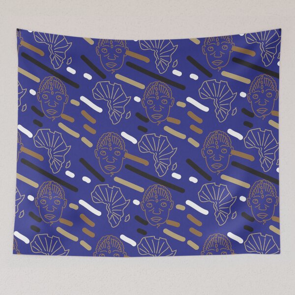Item preview, African mask pattern designed and sold by Wolagno.