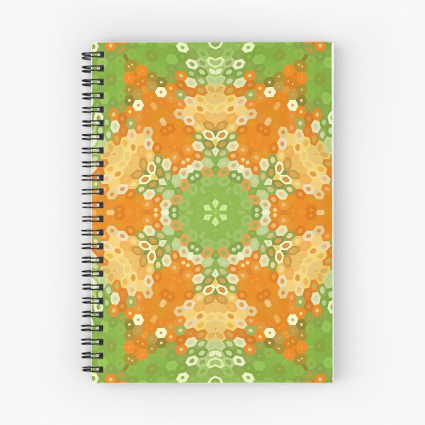 Item preview, Hex Mandala Green and Orange designed and sold by WormholeOrbital.