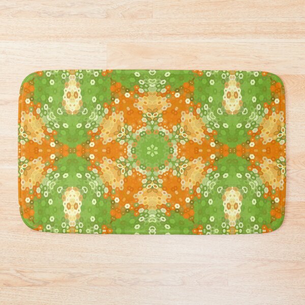 Item preview, Hex Mandala Green and Orange designed and sold by WormholeOrbital.