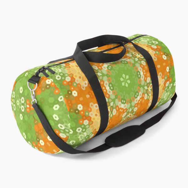 Item preview, Hex Mandala Green and Orange designed and sold by WormholeOrbital.