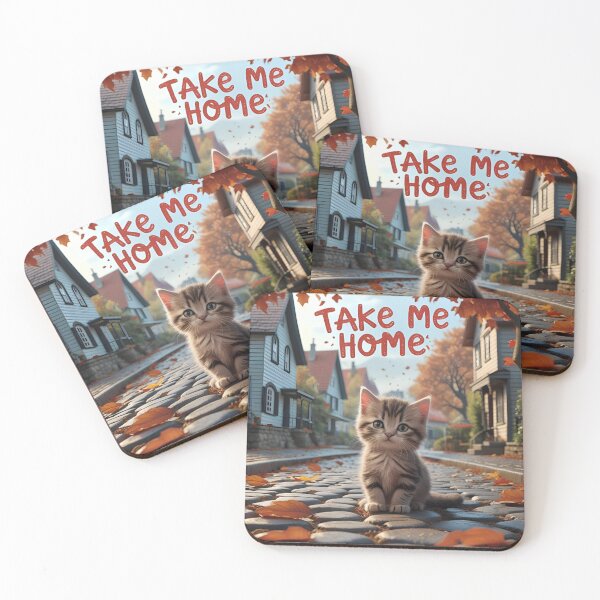 Item preview, Cute Kitten Adoption Design – Take Me Home Cat Lover Art designed and sold by GrafteesGlow.