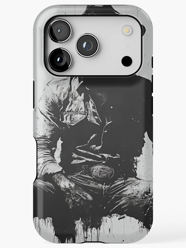 Thumbnail 1 of 4, iPhone Case, Shadow Rider: Cowboy Reflections designed and sold by sh∆dØw.