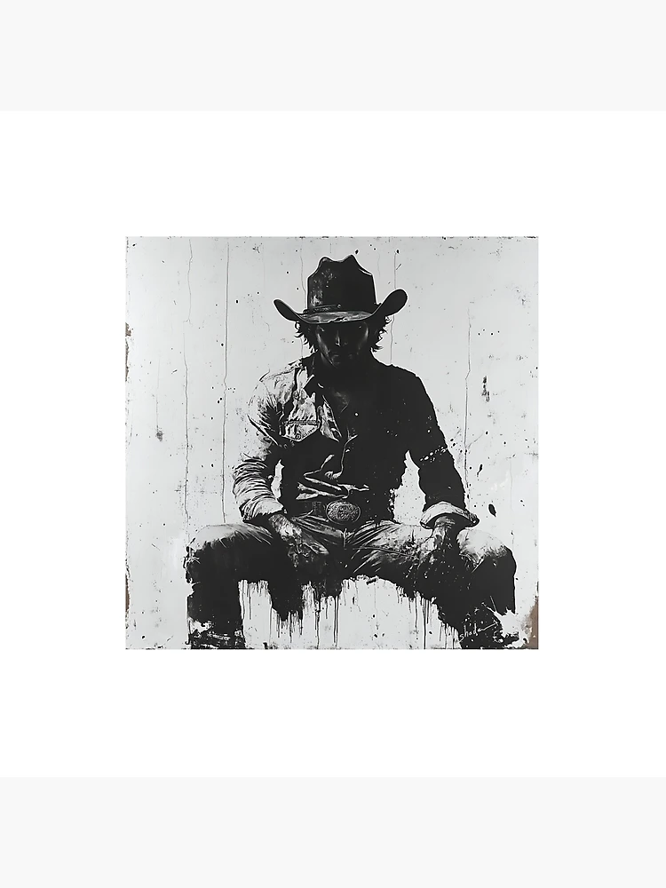 Thumbnail 2 of 2, Art Board Print, Shadow Rider: Cowboy Reflections designed and sold by sh∆dØw.