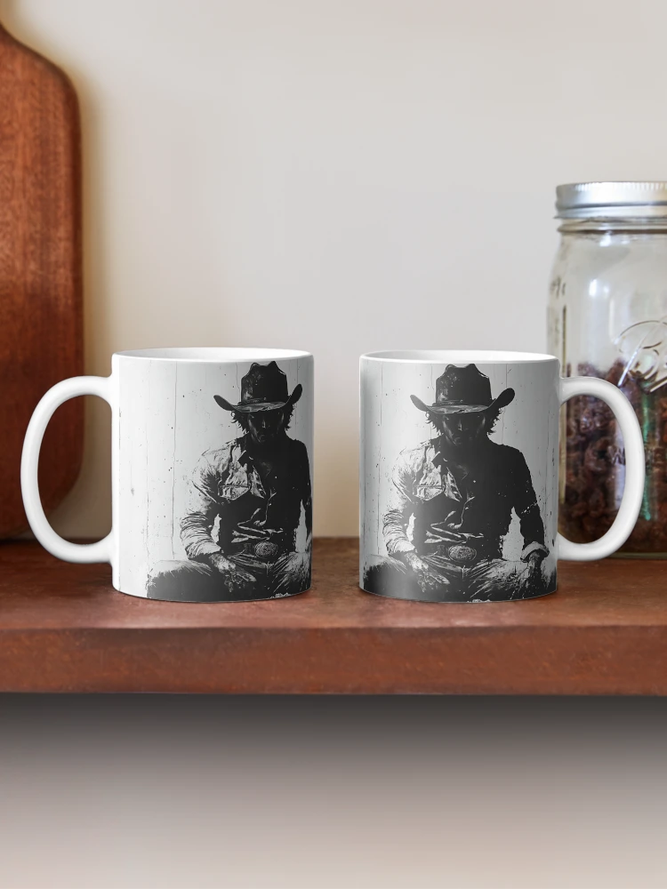 Thumbnail 2 of 6, Coffee Mug, Shadow Rider: Cowboy Reflections designed and sold by sh∆dØw.