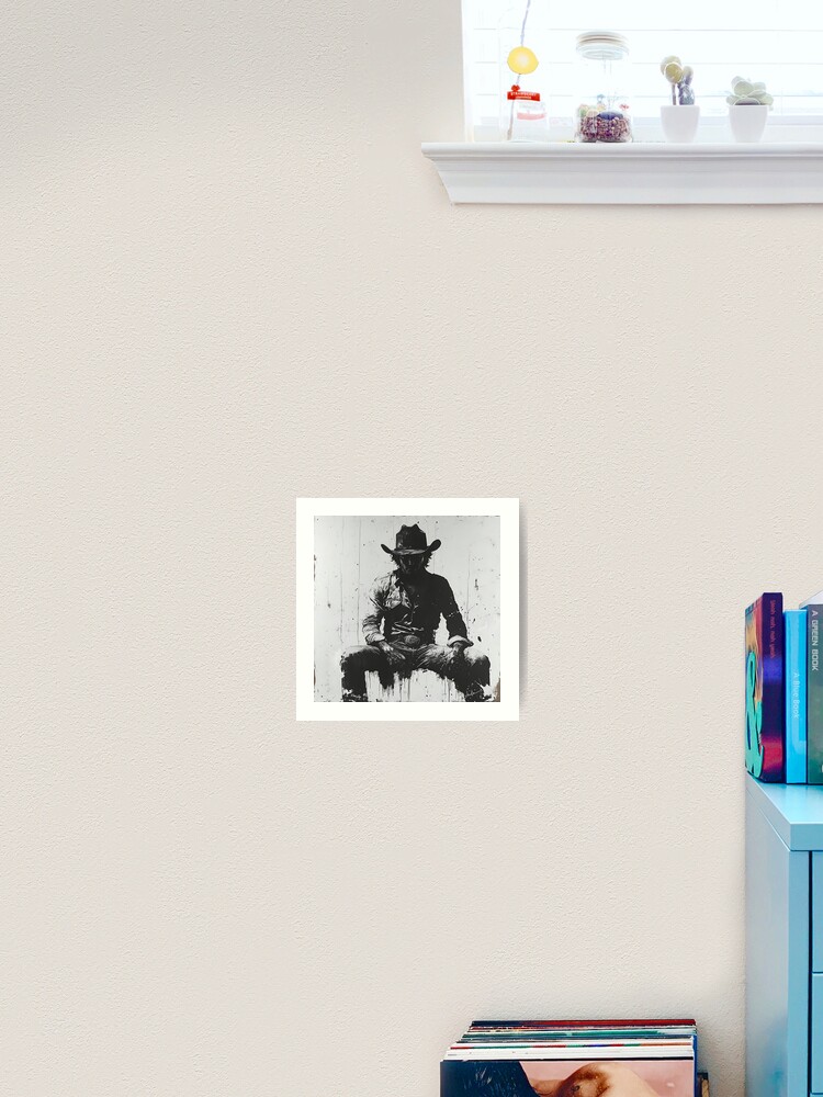 Thumbnail 2 of 3, Art Print, Shadow Rider: Cowboy Reflections designed and sold by shadowart86.