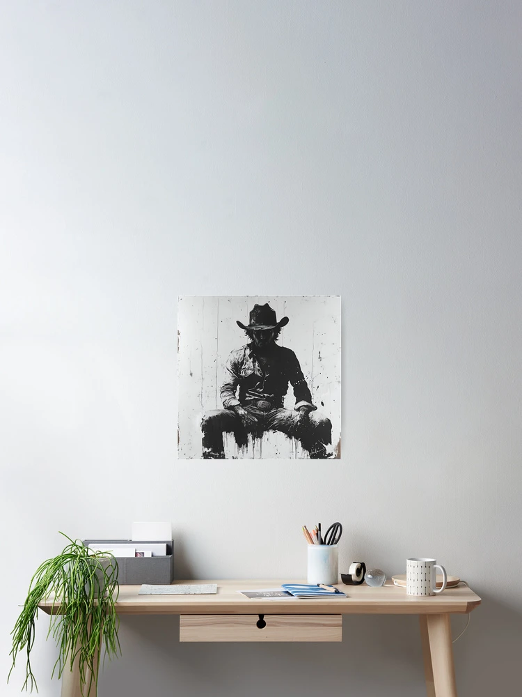 Thumbnail 2 of 3, Poster, Shadow Rider: Cowboy Reflections designed and sold by sh∆dØw.