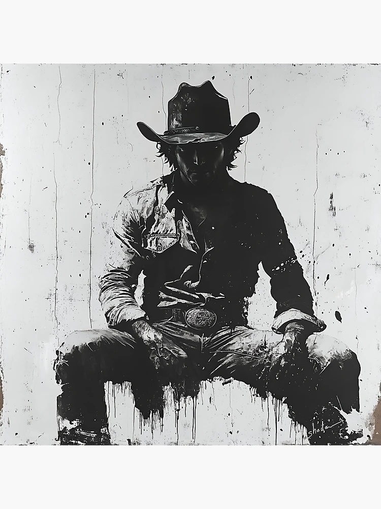 Thumbnail 3 of 3, Poster, Shadow Rider: Cowboy Reflections designed and sold by sh∆dØw.
