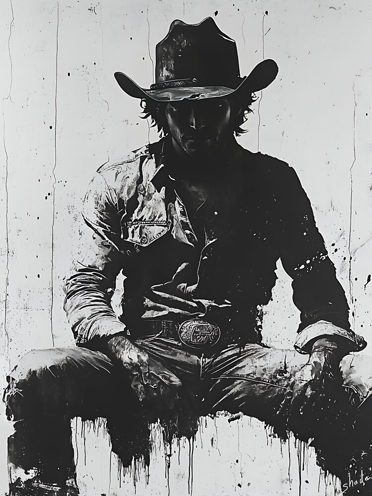 Thumbnail 7 of 7, Oversized T-Shirt, Shadow Rider: Cowboy Reflections designed and sold by shadowart86.