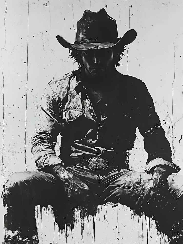 Thumbnail 6 of 6, Zipped Hoodie, Shadow Rider: Cowboy Reflections designed and sold by sh∆dØw.