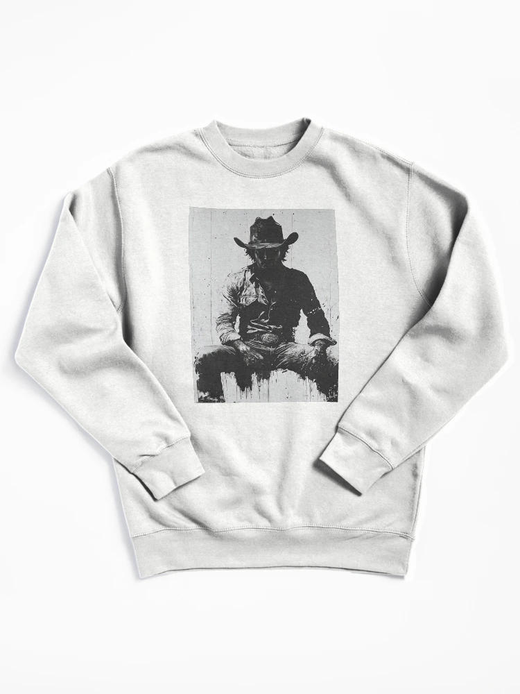 Thumbnail 1 of 6, Pullover Sweatshirt, Shadow Rider: Cowboy Reflections designed and sold by sh∆dØw.