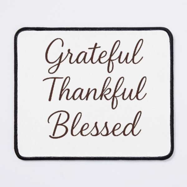 Item preview, Grateful Thankful Blessed – Minimalist Thanksgiving Quote Design designed and sold by GrafteesGlow.