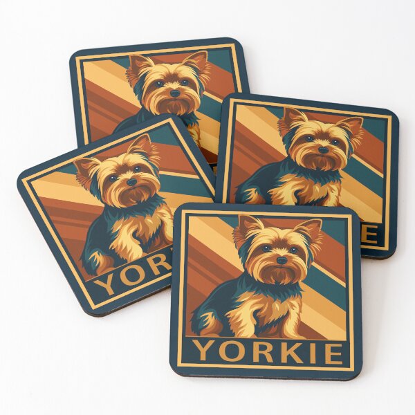 Item preview, Yorkshire Terrier Retro Portrait designed and sold by AntiqueImages.