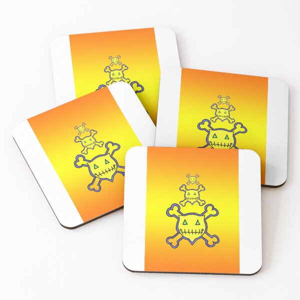 Item preview, Percentum Skull & Xbones (sunset) designed and sold by PERCENTUM DESIGNS.